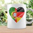 Portugal Germany Heart Germany Flag Portuguese Flag Heart Blue Tassen Geschenkideen