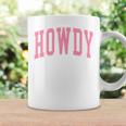 Preppy Cowgirl Varsity Pink Howdy Western Girls Coffee Mug Gifts ideas