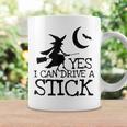 Retro Halloween Witch Yes I Can Drive A Stick Broom Coffee Mug Gifts ideas