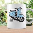 Scooter Classico Piaggio Dall'italia Blu Tazze Ideas de regalos