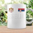 Serbia Flag Srbija Football Fan Women's Children's Red Tassen Geschenkideen