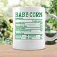 Thanksgiving Christmas Food Facts Baby Corn Nutrition Graphic Print Coffee Mug Gifts ideas