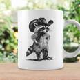 Vintage Raccoon Cowboy Cowgirl Trash Panda Western Country Coffee Mug Gifts ideas