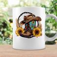 Western Cowboy Boots Hat Rope Sunflower Rodeo Women Coffee Mug Gifts ideas