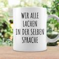 Wir Alle Lachen In Der Same Language Anti-Nazi Tassen Geschenkideen