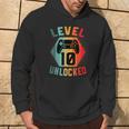 10 Anni Compleanno Regaloideogiochi Level 10 Unlocked Felpa con cappuccio Estilo de vida