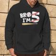 5Th Birthday Boy Bro I'm 5 Year Old Baseball Theme Hoodie Lifestyle