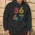 86 47 Anti Trump 8647 Impeach 47 Anti-Trump President Retro Hoodie Lifestyle