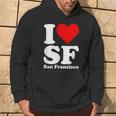 Amo Cuore Sf San Francisco California Felpa con cappuccio Estilo de vida