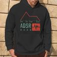 Analog Synth Producer Adsr Envelope Studiointage Gear Nerd Felpa con cappuccio Estilo de vida