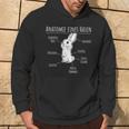 Anatomie Eines Hasen Süßes Hasen Motif Cute Rabbit Kapuzenpullover Lebensstil