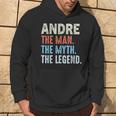 Andre The Legend Nome Personalizzato Carino Idea Uomointage Felpa con cappuccio Estilo de vida