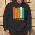 Animale Australiano Signore Dello Zoo Regalo Retro Quokka Felpa con cappuccio Estilo de vida