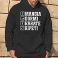 Arte Marziale Mangia Dormi Fai Karate Ripeti Karate Atleta Felpa con cappuccio Estilo de vida