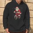 Babbo Natale Equitazione Bicicletta Ciclista Ciclista Pigiama Natale Felpa con cappuccio Estilo de vida