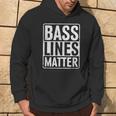 Bass Lines Matte Bass Guitar Bassist Edm Music Fan Kapuzenpullover Lebensstil