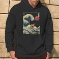 Belgian Malinois Japanese Kanagawa Wave Surf Dog Hoodie Lifestyle
