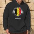 Belgium Belgie Flag Heart Fan Jersey Kapuzenpullover Lebensstil