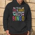 Bingo With Text 'Es Ist Spaß Und Ein Spiel Bis Jemand Bingo Ruft' It's Fun And A Kapuzenpullover Lebensstil