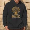 Bodhi Tree Respirare Meditando Buddha Yoga Felpa con cappuccio Estilo de vida