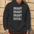 Braap Ripetere Mx Moto Motocross Dirt Bike Felpa con cappuccio Estilo de vida