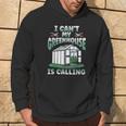 I Can't My Greenhouse Is Chiama Ilentilatore Da Giardino Del Giardiniere Felpa con cappuccio Estilo de vida