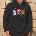 Christmas Dab Dabbing Bonhomme De Neige Du Père Noël Sweat à capuche Lifestyle