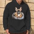 Cucciolo Di Bulldog Francese A Letto Felpa con cappuccio Estilo de vida