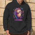 Cute Hedgehog Dancing Kapuzenpullover Lebensstil