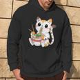 Cute Kawaii Cat Ramen Noodles Anime Divertente Giapponese Estetica Felpa con cappuccio Estilo de vida