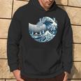 Cute Wave Of Blue Cats Blue Cats Wave Hoodie Lifestyle