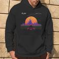 Cyberpunk Outrun Synthwave Tramontoeloce Auto EsteticaFelpa con cappuccio Estilo de vida
