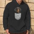 Dachshund Teckel Dachshund Chest Pocket Dog Owner Kapuzenpullover Lebensstil