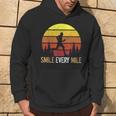 Divertente Maratona Corsa Maratona Runner Sorriso Felpa con cappuccio Estilo de vida