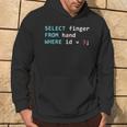 Divertente Sql Query Geek Programmatore Di Database Felpa con cappuccio Estilo de vida