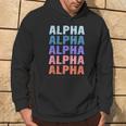 Divertido Regalo Nombre Alfa Personalizado Primer Nombre Sudadera Estilo de vida