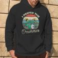 Divertido Rock Music Band Drum Player Retrointage Sudadera Estilo de vida