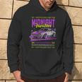 Donna Cool Retrointage Giapponese Jdm Tokyo Giappone Drift Race Car Con Collo A Felpa con cappuccio Estilo de vida
