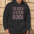 Donna Divertente Che Faticaita Da Bionda Felpa con cappuccio Estilo de vida