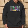 Donna Divertente Regalo Di Sheldon Tv Test Pattern Colore Geek Con Collo A Felpa con cappuccio Estilo de vida