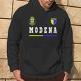 Donna Modena SportCalcio Jersey Bandiera Calcio Con Collo A Felpa con cappuccio Estilo de vida
