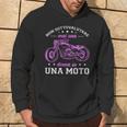 Donna Motociclista Regalo Motociclismo Donna Su Una Moto Con Collo A Felpa con cappuccio Estilo de vida