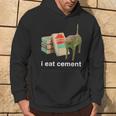 I Eat Cement Cat Offensive Inappropriate Adult Meme Hoodie Lifestyle