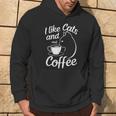 Ecco Cosa Faccio Bevo Caffè Odio Le Persone Gatti Caffè Felpa con cappuccio Estilo de vida