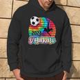 Einschulung Schulkind 2024 School Cone Boy Football Tie Dye Kapuzenpullover Lebensstil