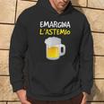 Emargina L'astemio Frase Divertente Alcol Felpa con cappuccio Estilo de vida