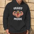 Feast Mode On Turkey Muscle Thanksgiving Family Dinner Hoodie Lifestyle