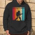 Firefighter Retro Thin Red Line American Fireman Felpa con cappuccio Estilo de vida