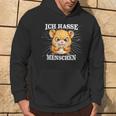 Hamster Meme Based Ich Hasse Menschen Kapuzenpullover Lebensstil