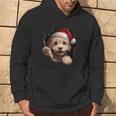 Poodle Dog Owner Dog Christmas Hat Kapuzenpullover Lebensstil